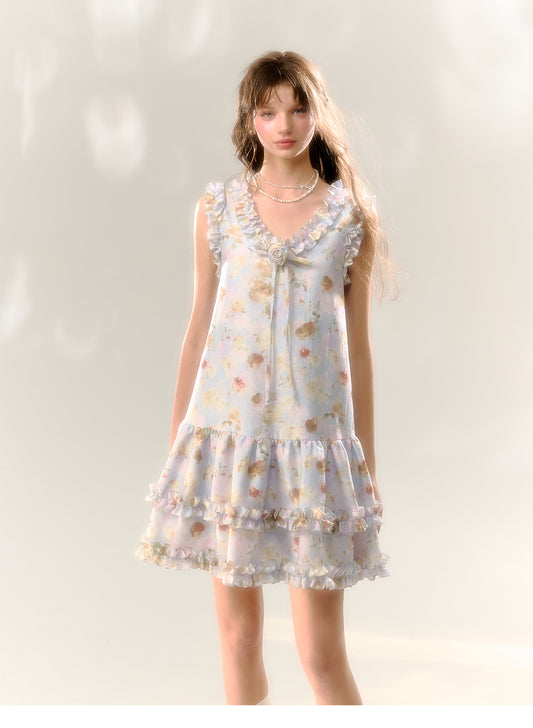 Floral A-line dress