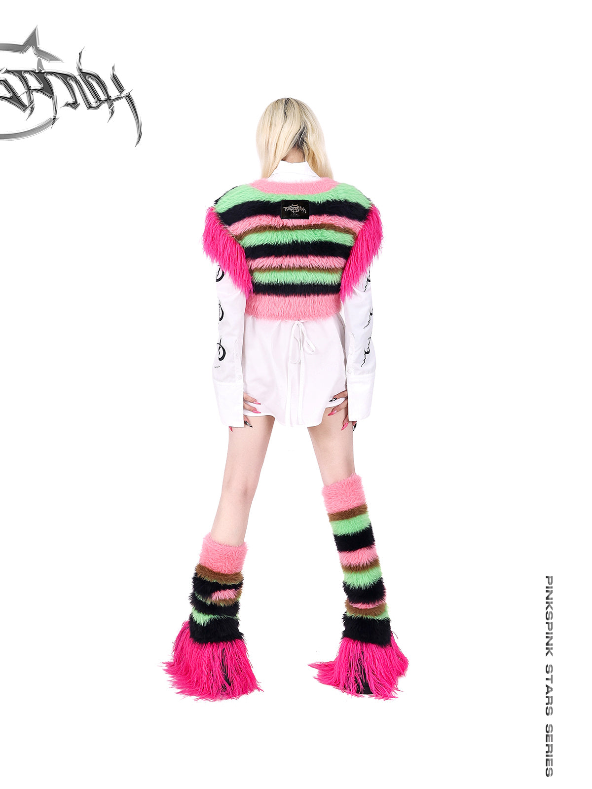 Striped Knit Leg Warmers