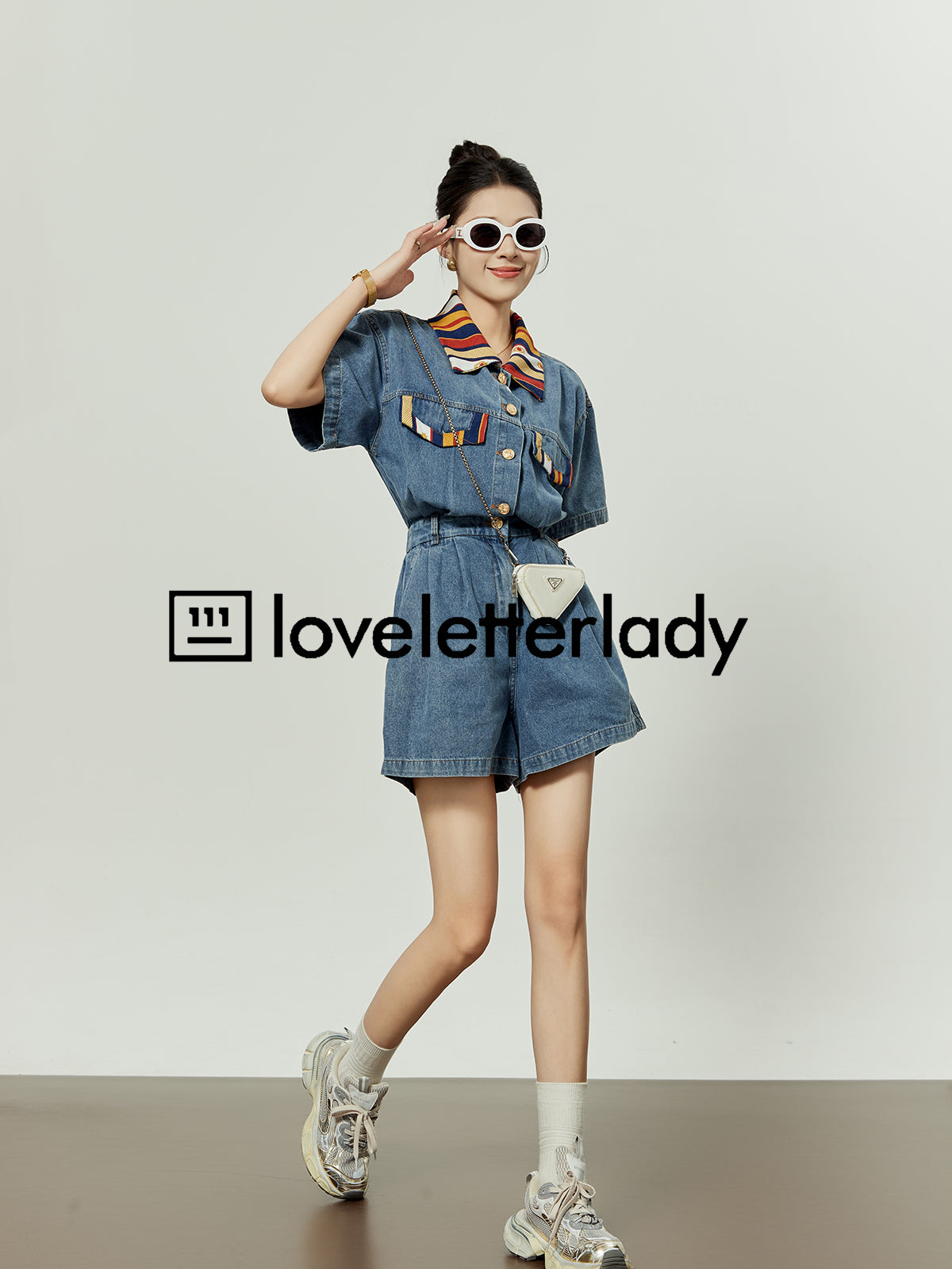 Denim Short Jumpsuit