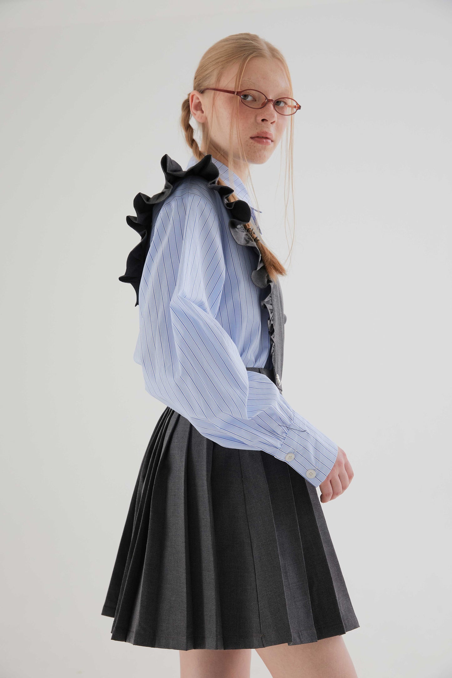 Flying Sleeve 2way Maid Dress