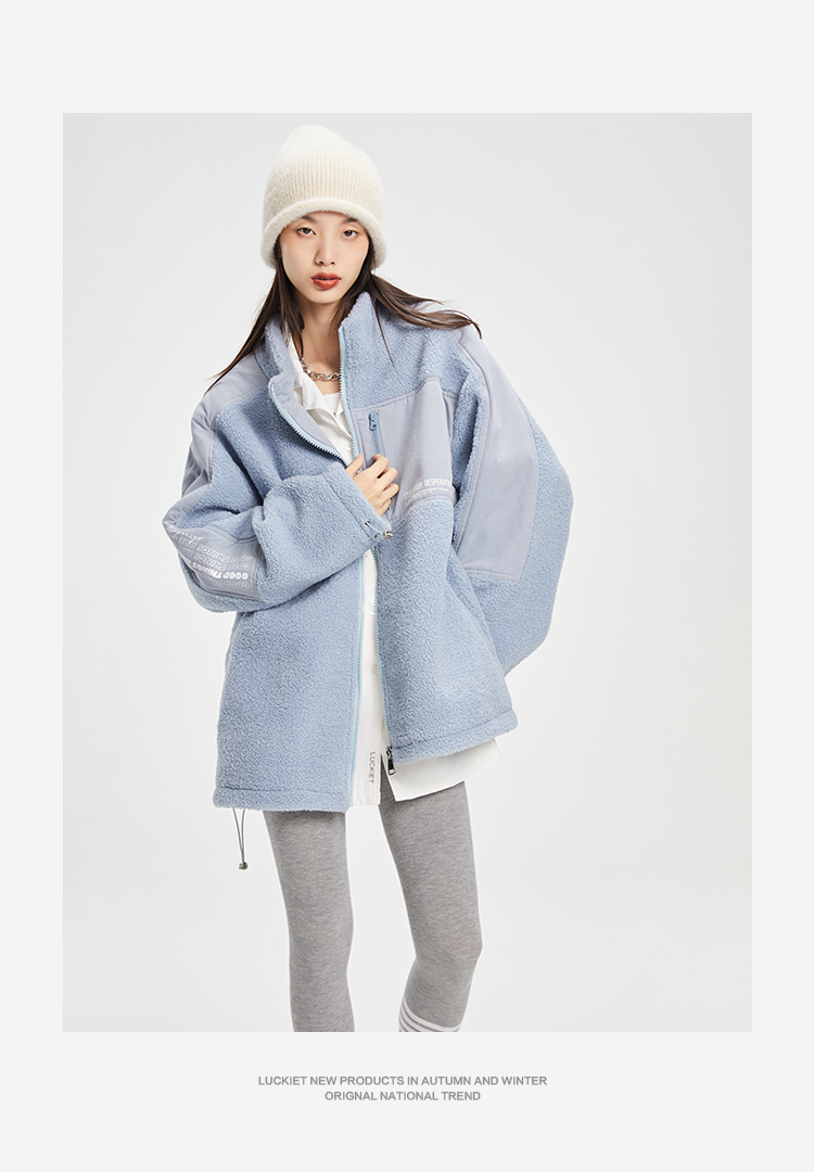 lambswool winter new loose thick jacket