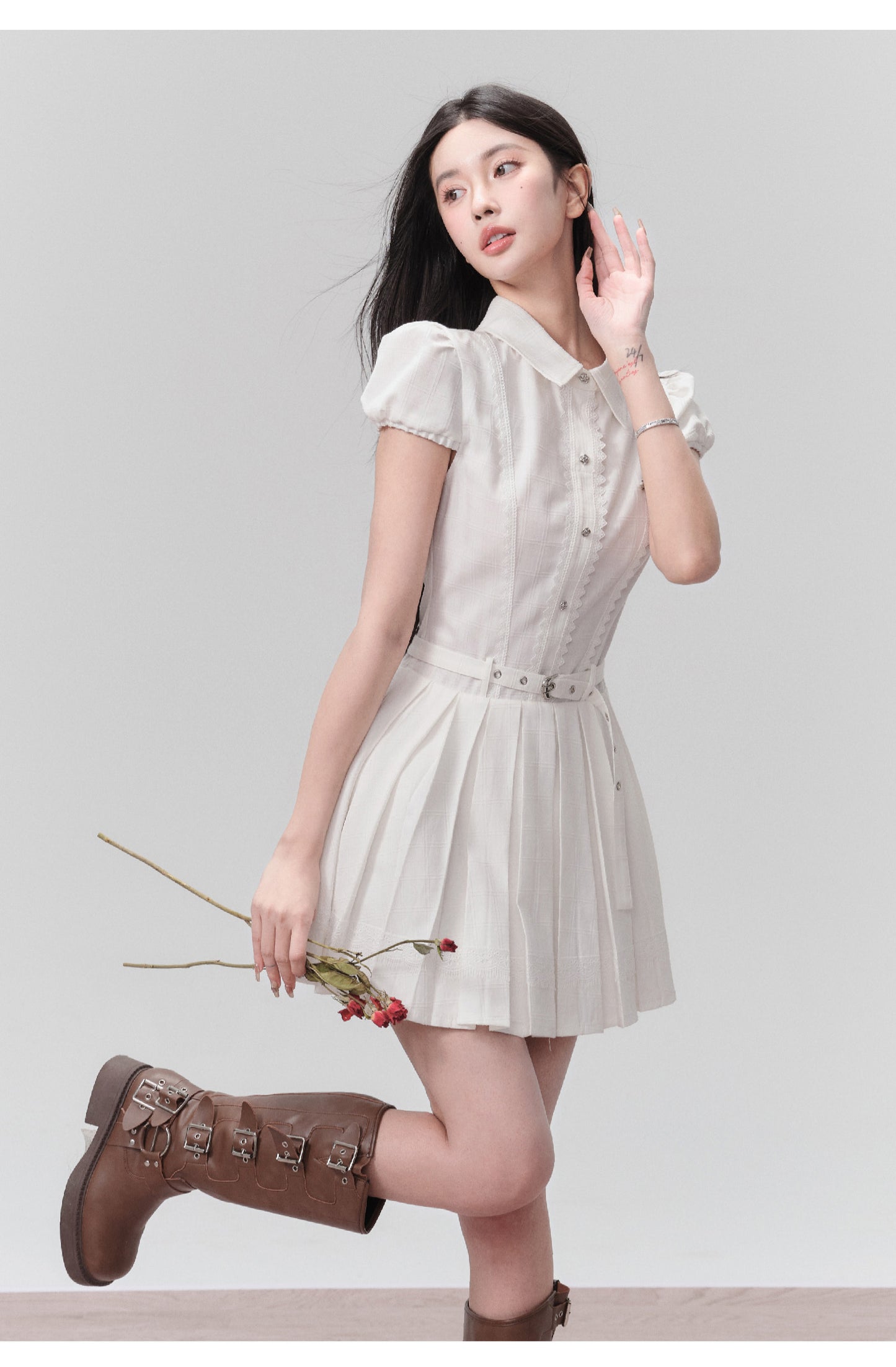 French Waist Shirt Dress