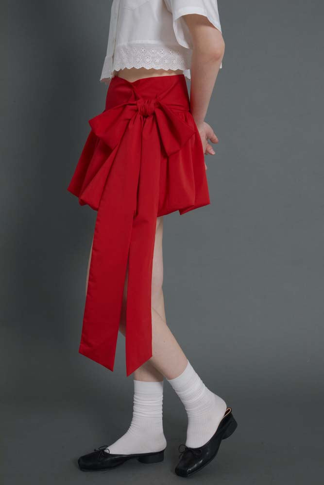 Red flower buds Skirt