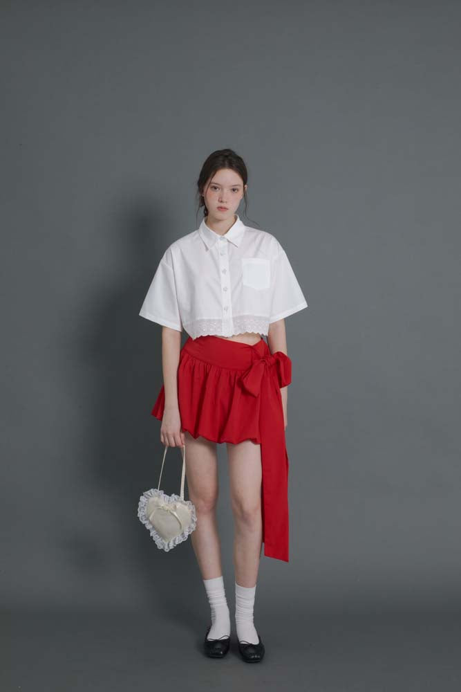 Red flower buds Skirt