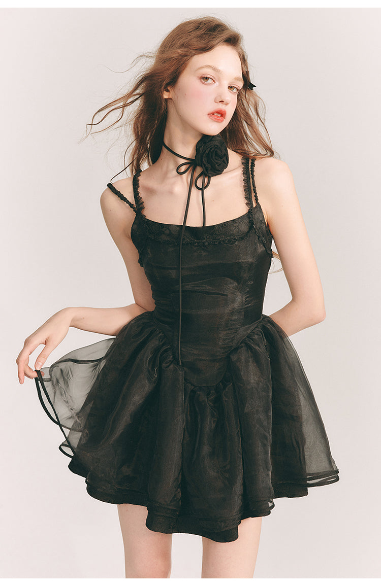 Slim Fit Suspender Short Dress