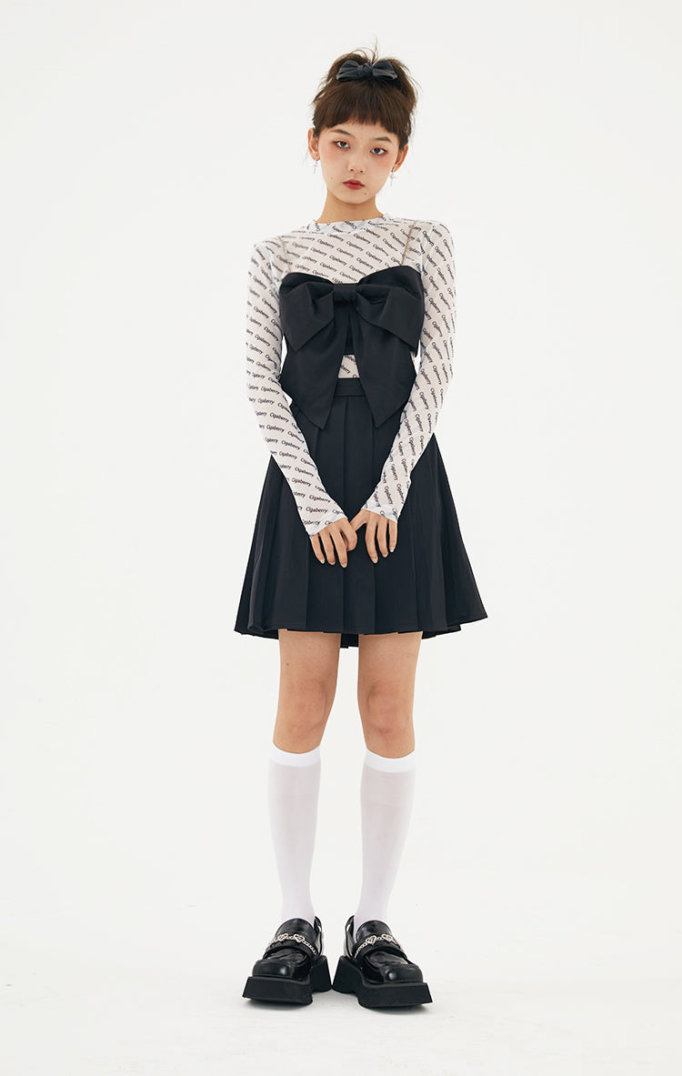 Three-dimensional ribbon suspender top