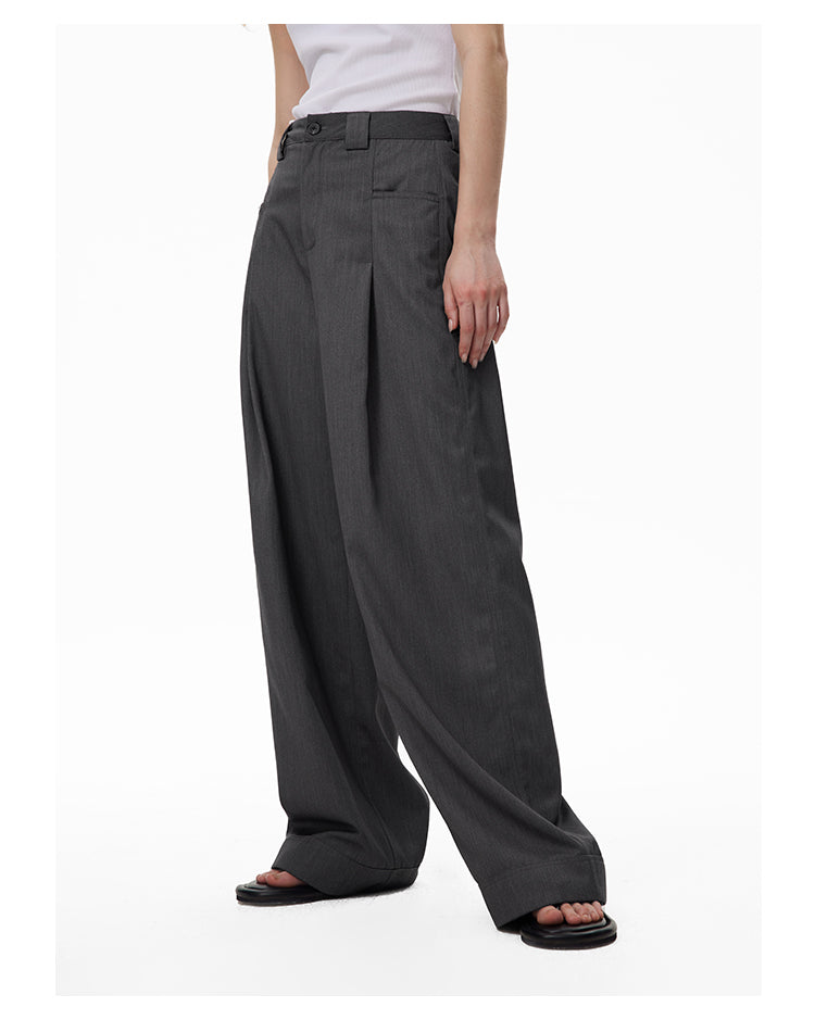 Loose fit formal slacks pants