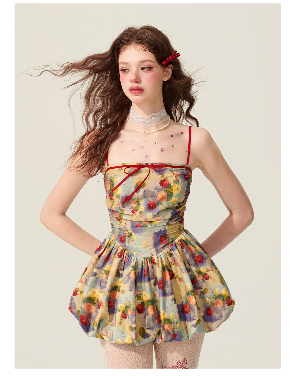 A-line Oil Painting Dress