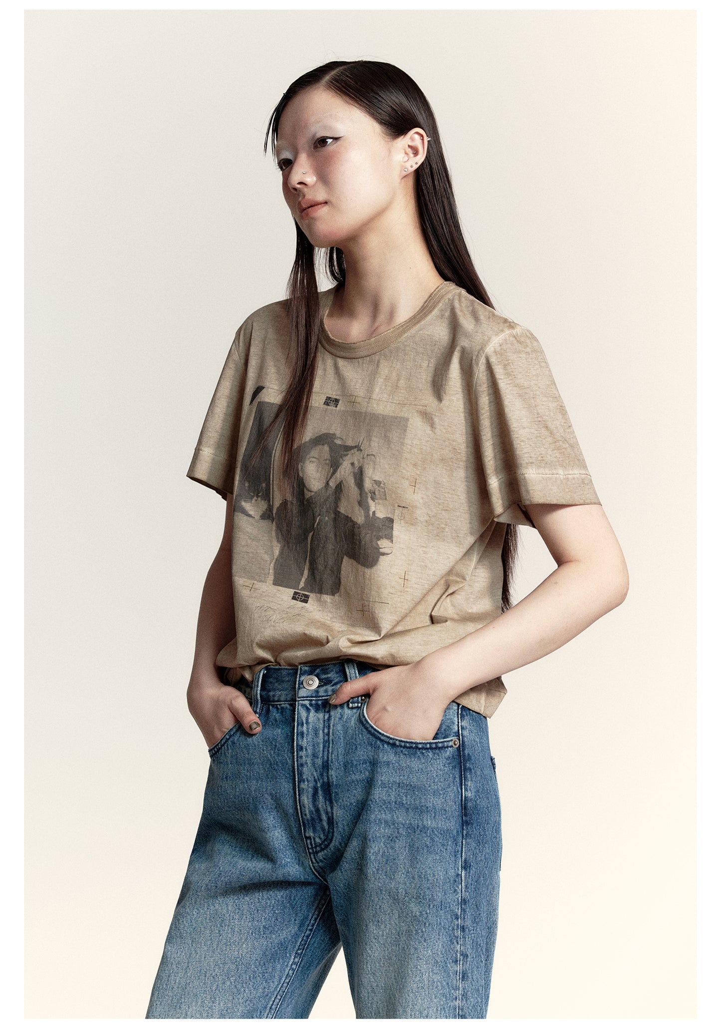 Cotton Portrait T-Shirt