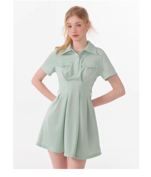 American Retro College Style Dress