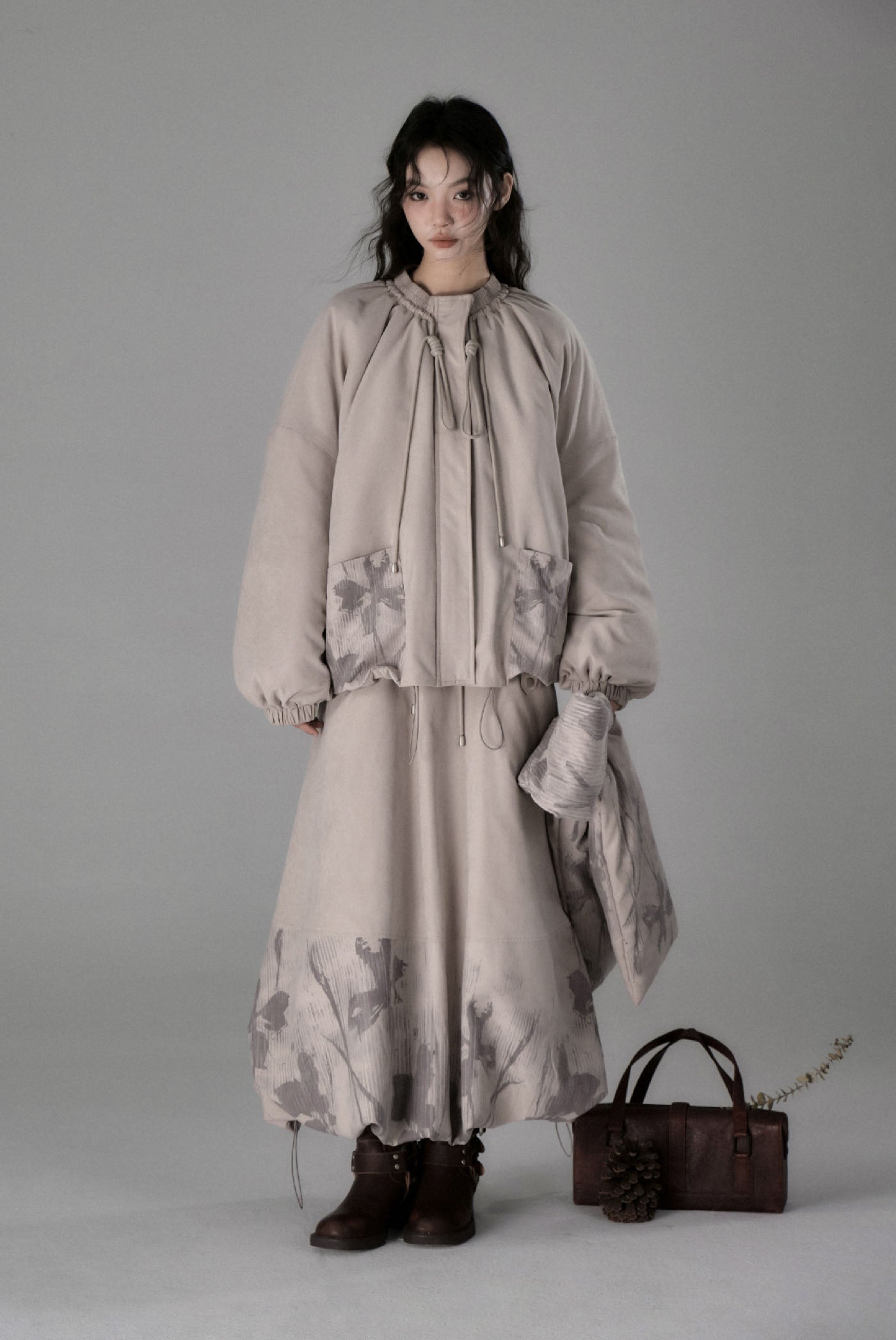 loose warm cotton thickened coat