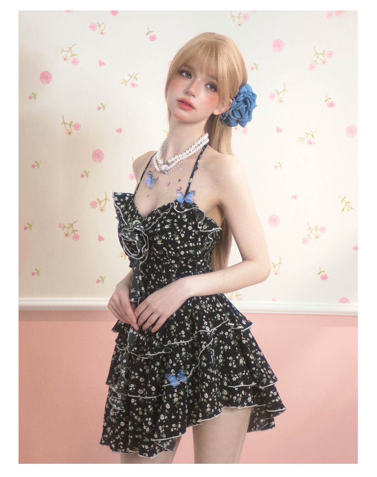 Floral A-line Dress