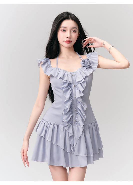 French Romantic Frilled Dress