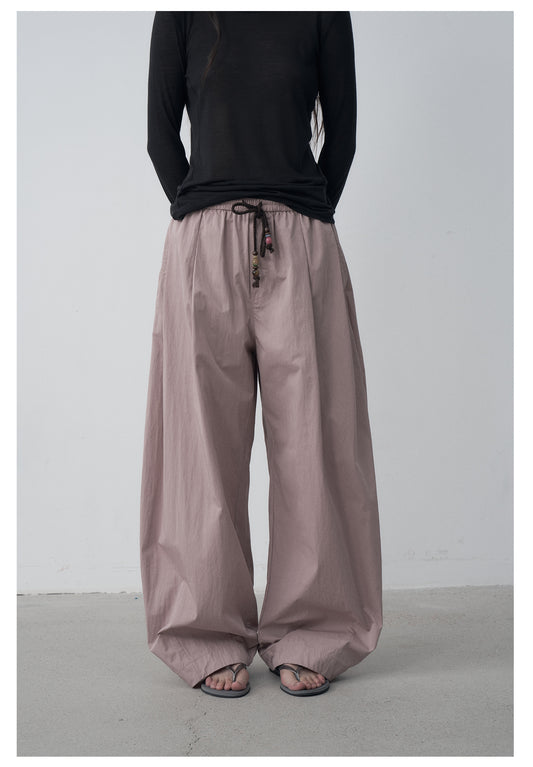 Balloon Silhouette Casual Pants