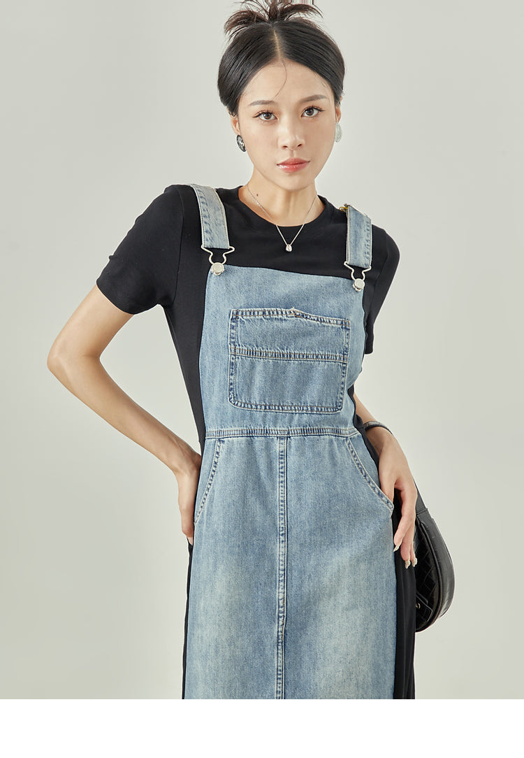 High-end denim dress