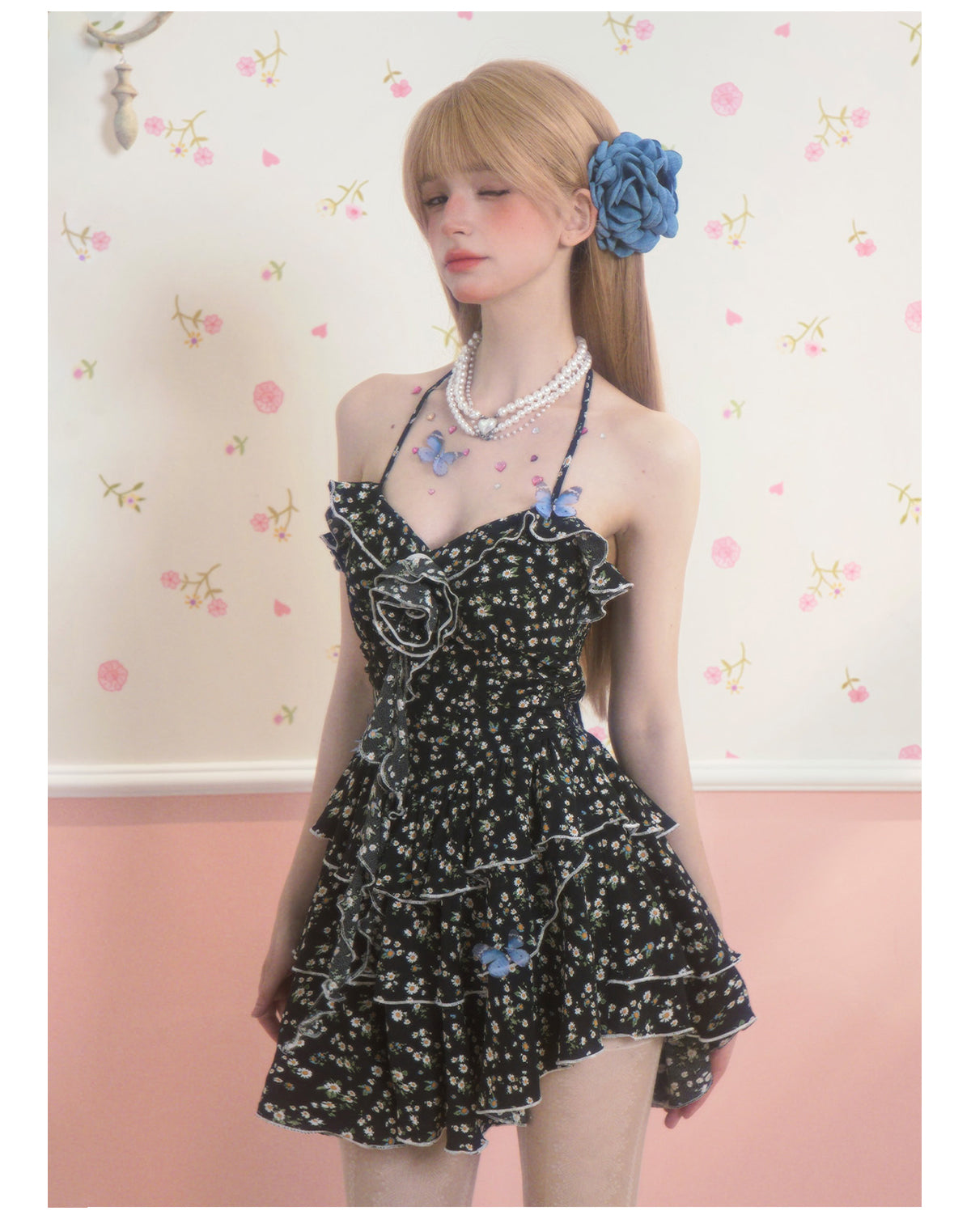 Floral A-line Dress