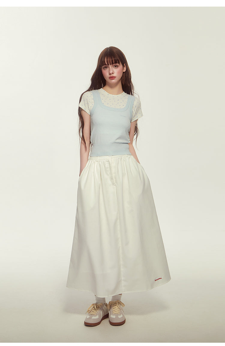 French A-Line Long Skirt