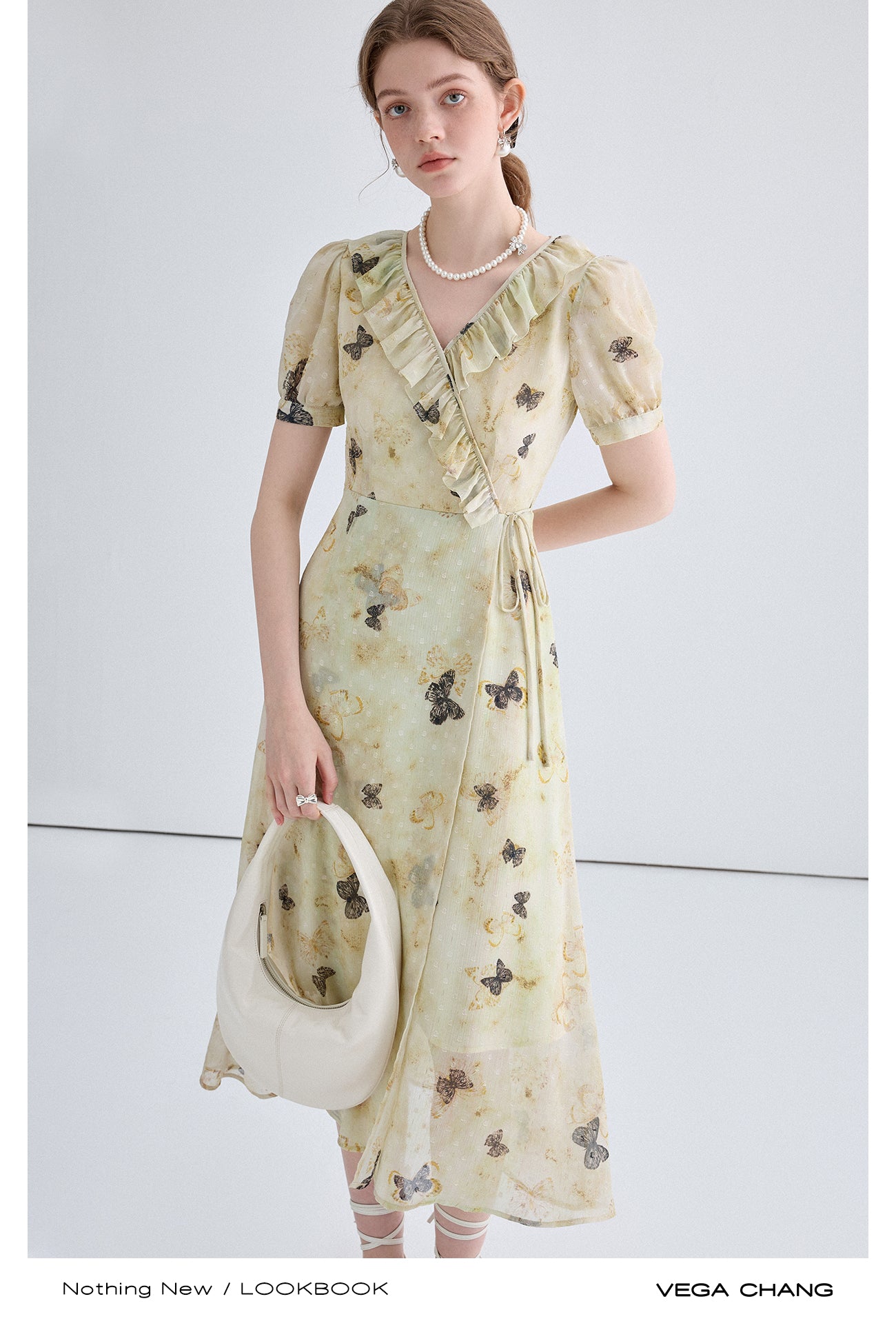 Butterfly Print Strap Design Dress