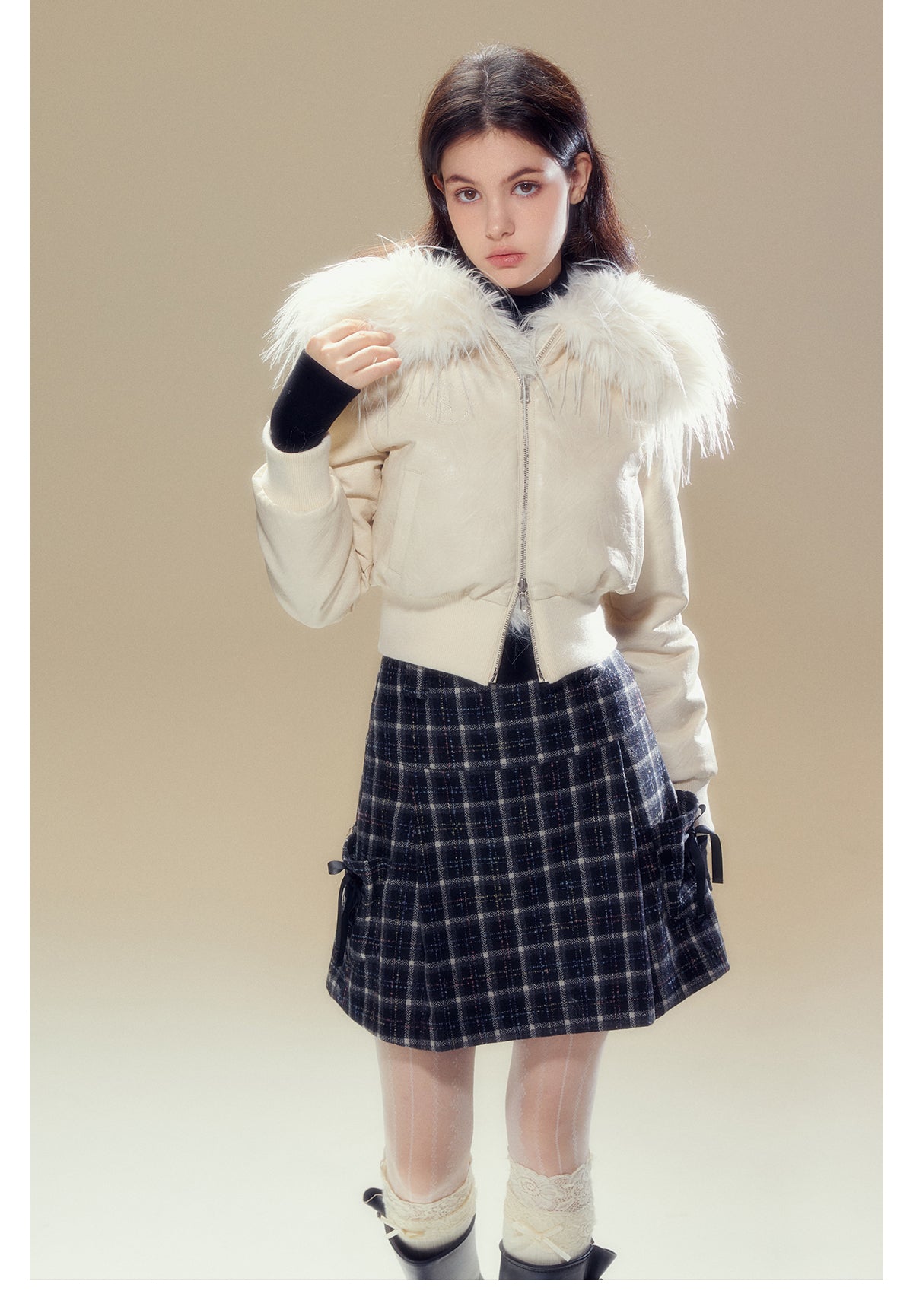 Short Length Reversible Fur Jacket