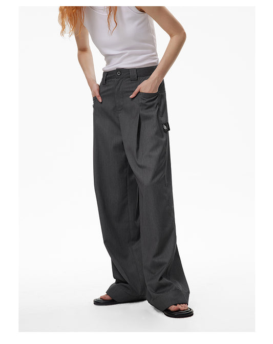 Loose fit formal slacks pants