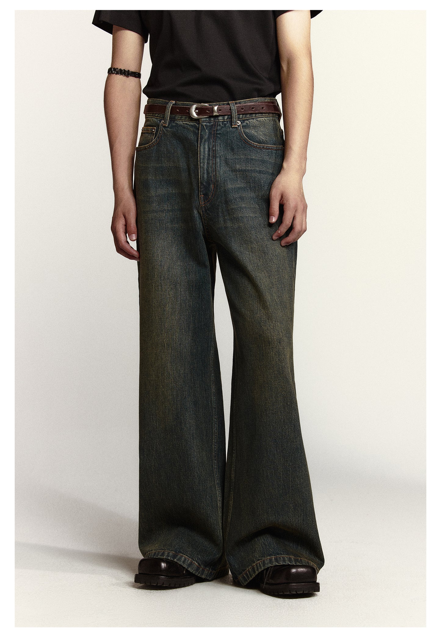 Loose Straight Retro Denim Pants