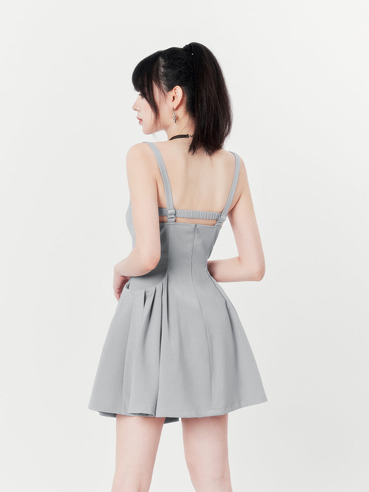 Backless Suspender Skirt