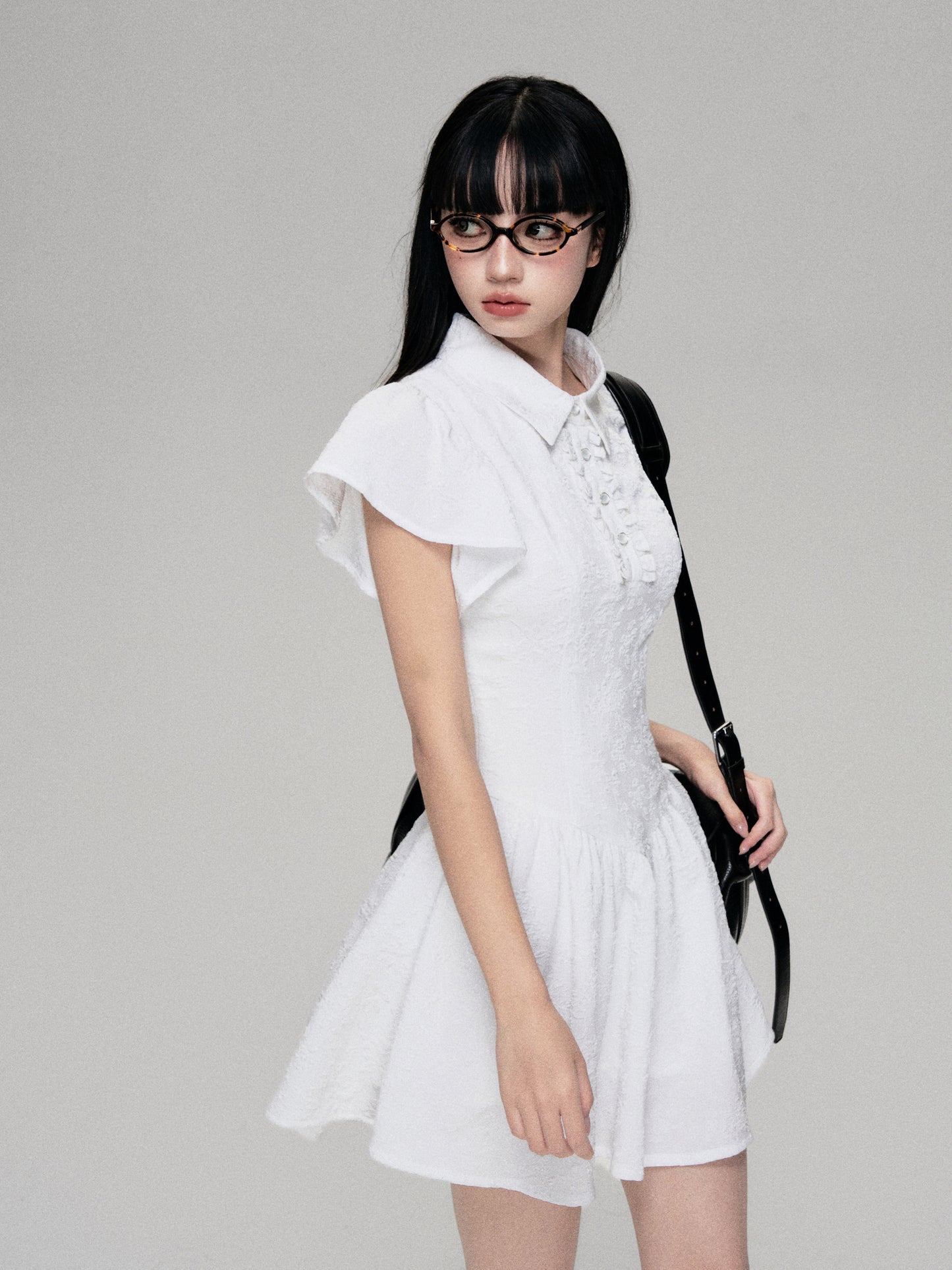 College Style Short Length Polo Dress