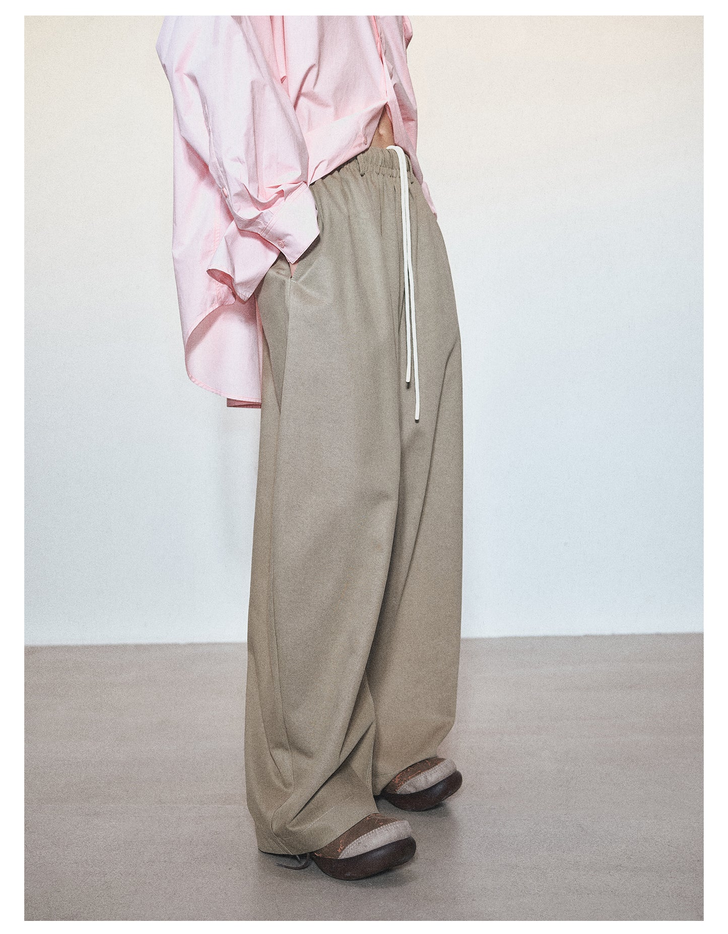 Loose Style Wide Leg Casual Pants