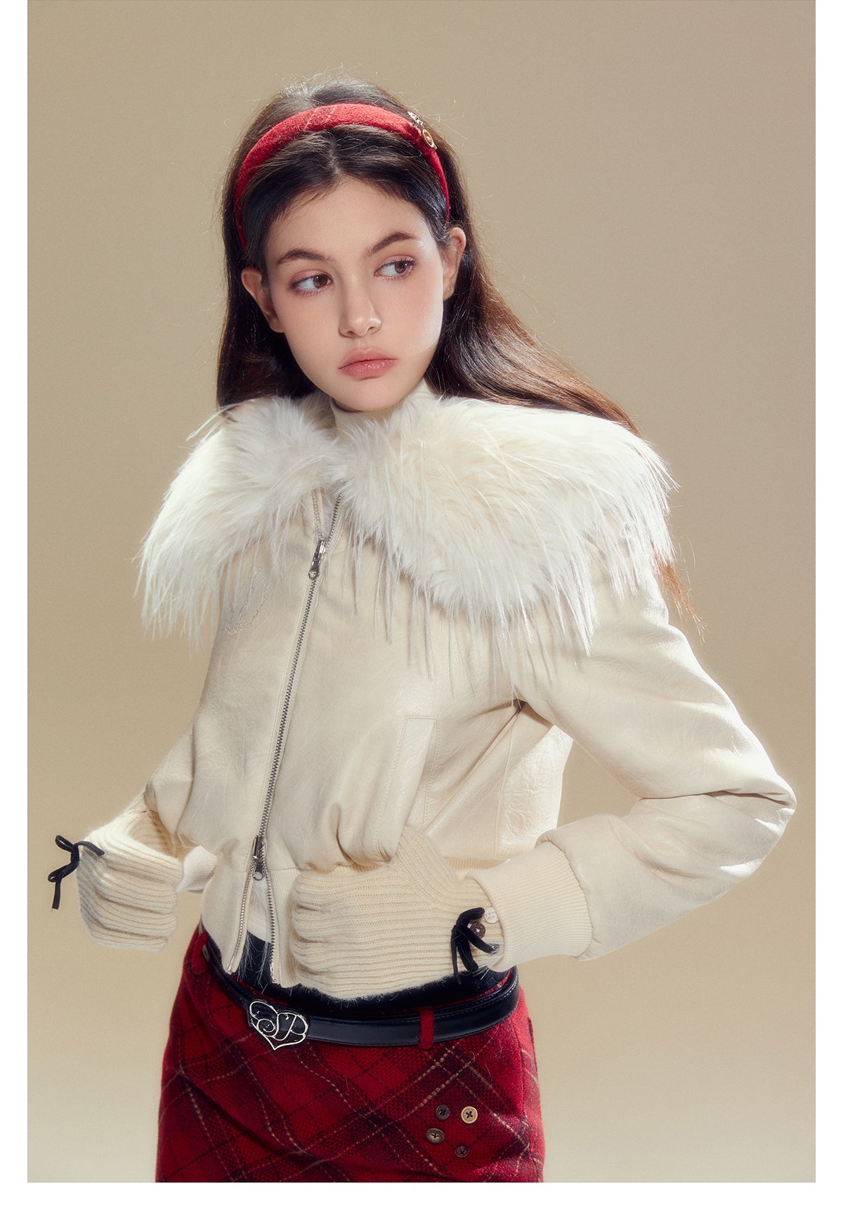 Short Length Reversible Fur Jacket