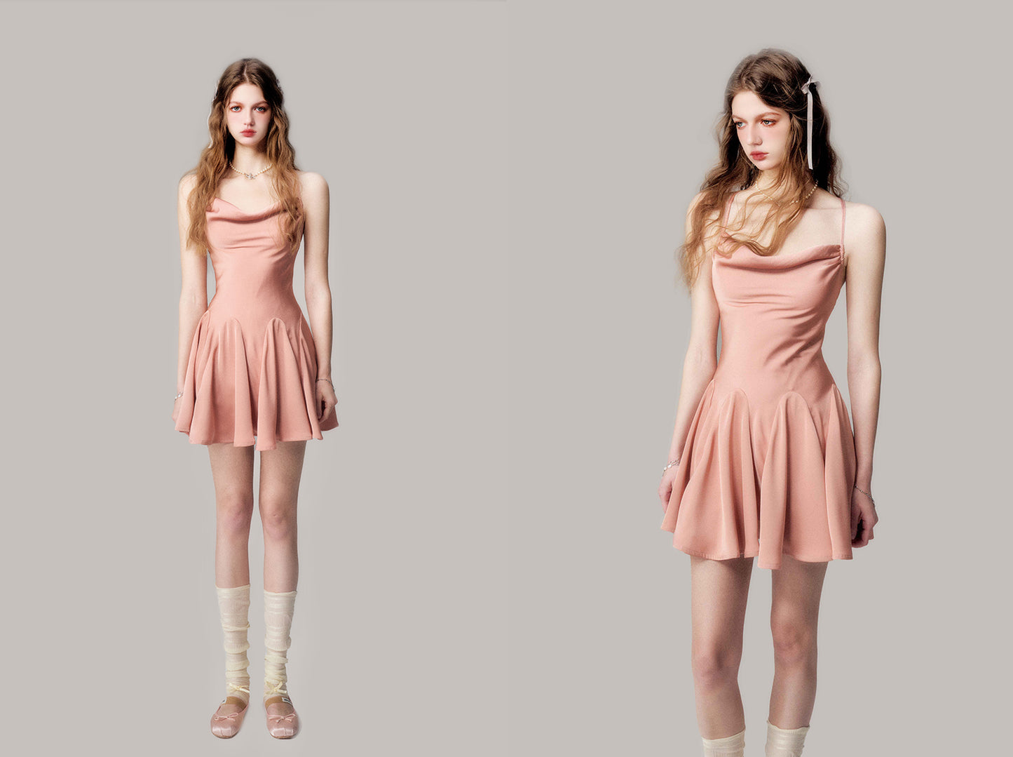 Square Neck Short Length Ballet Dress