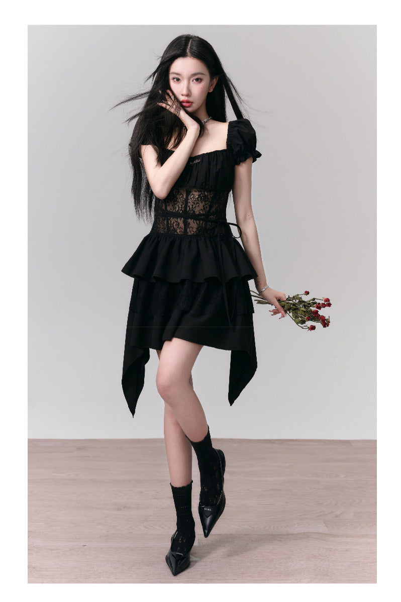 Spicy Lace Hollow Dress