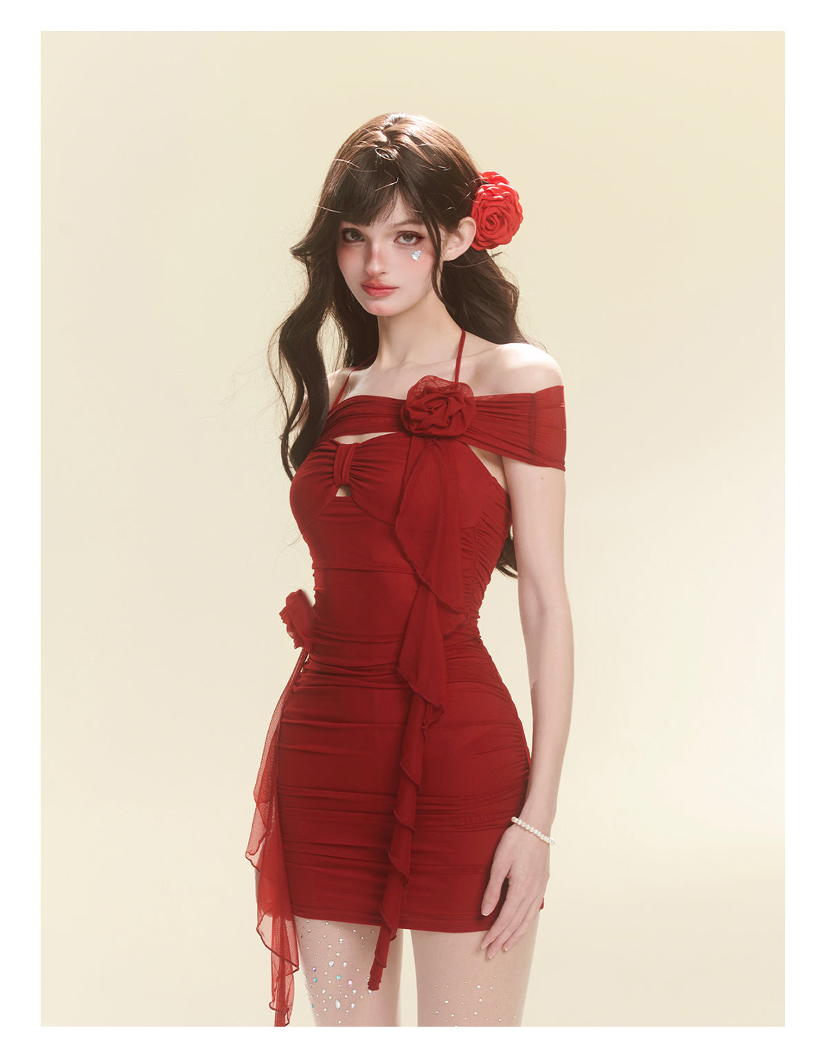 Thai style small suspender dress