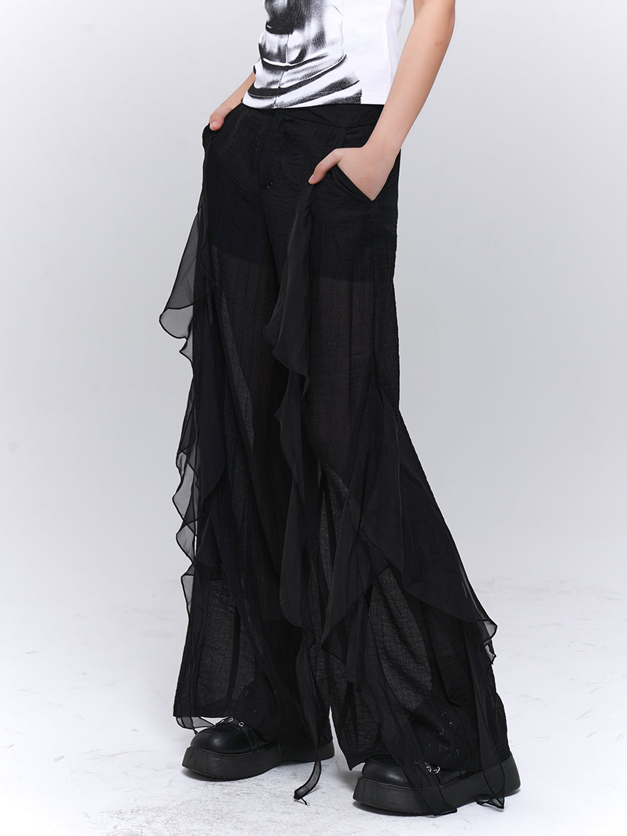 High-end wide-leg pants