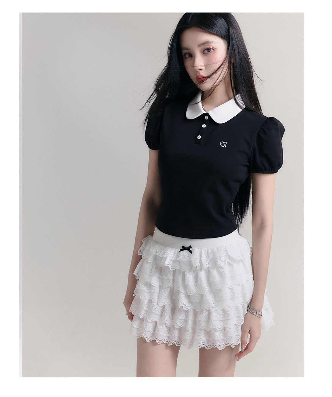 Contrast Collar Polo Shirt