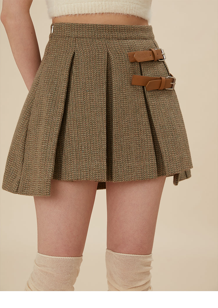 British formal short jacket & short pleated skirt setup