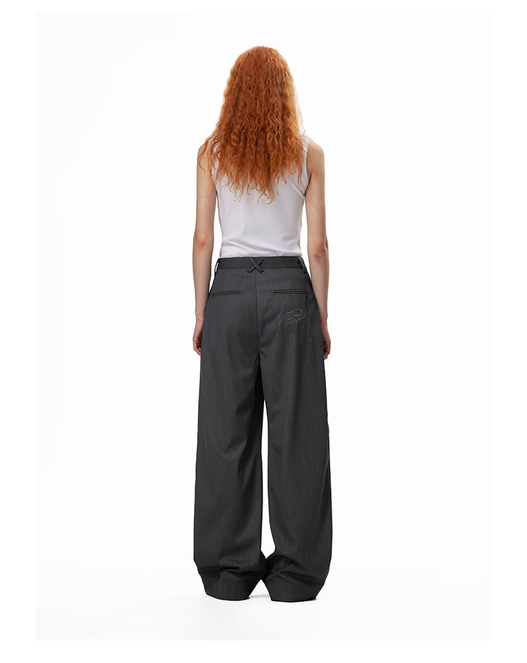 Loose fit formal slacks pants