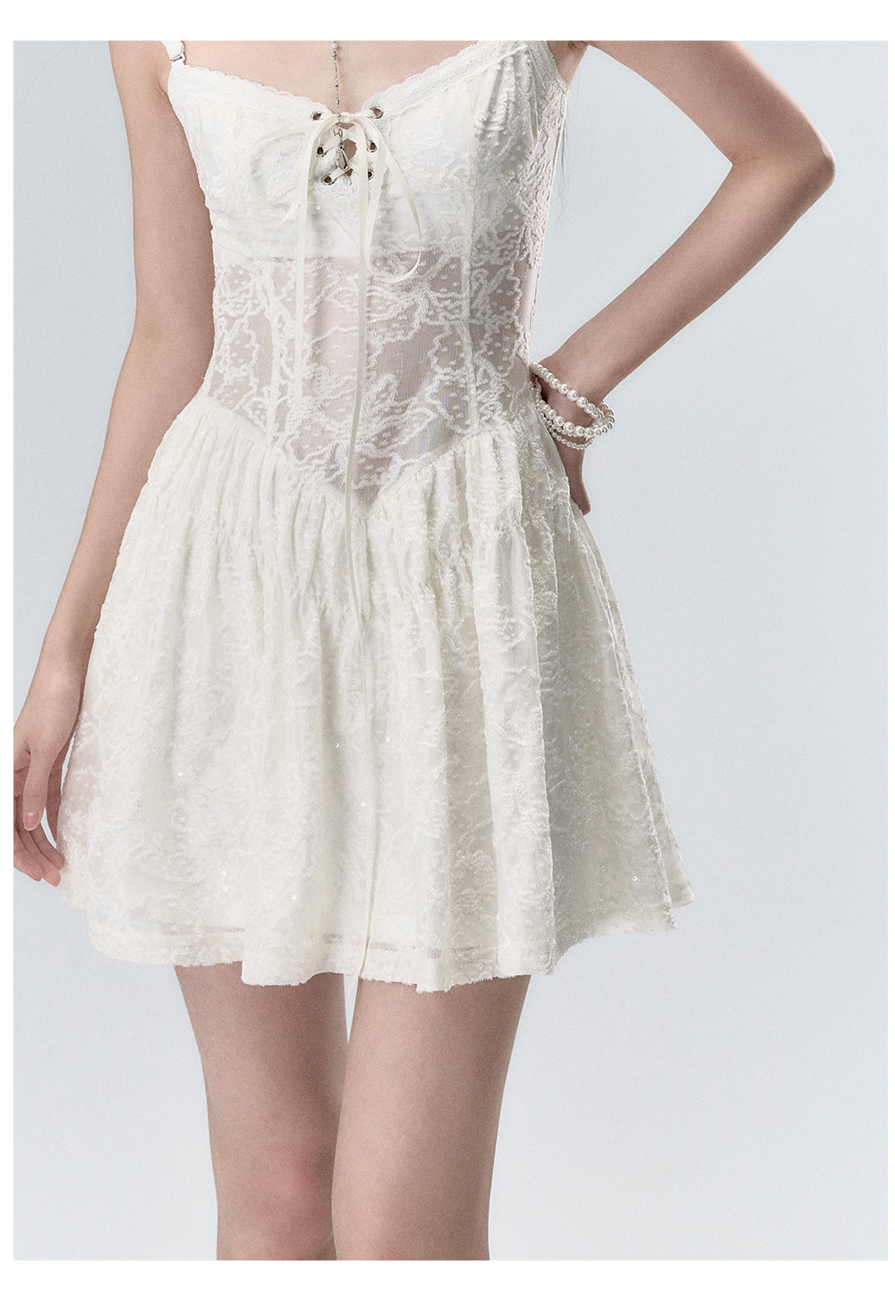 Lace Splicing Dress