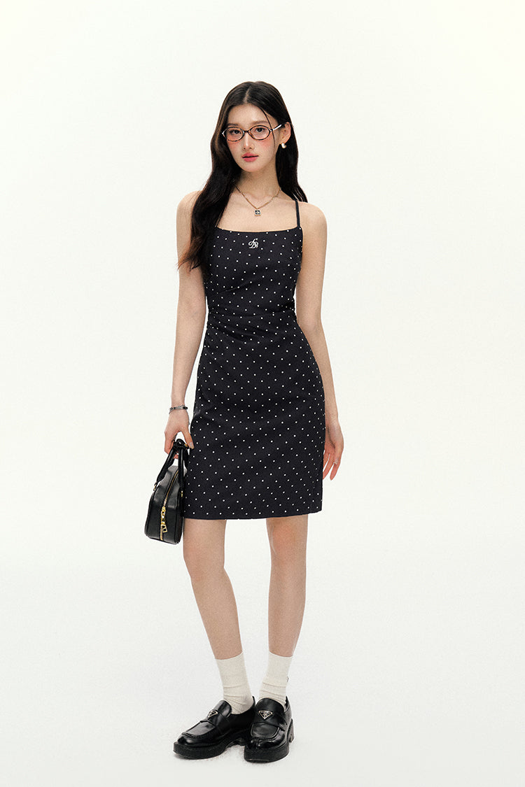 Polka Dot Suspender Dress