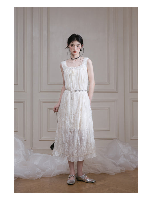 Chiffon Lace Dress Set