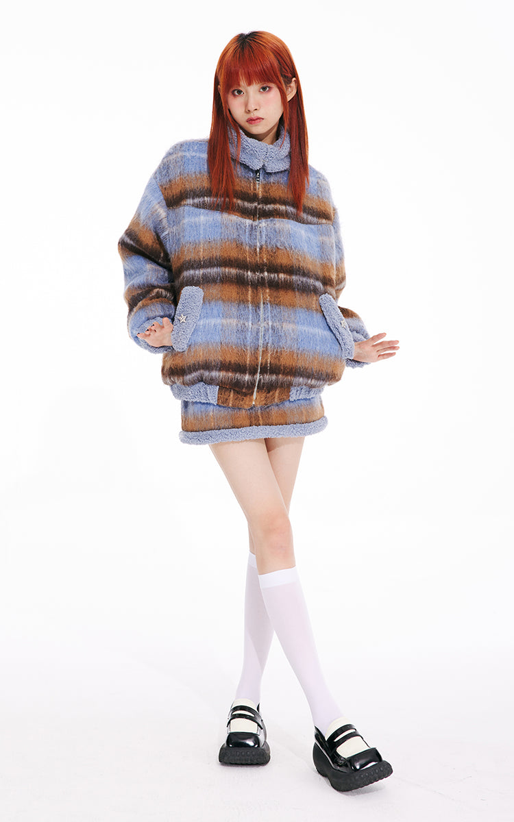 Reversible Short Length Fur Coat Setup