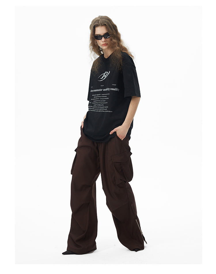 Loose Straight Multi-pocket Casual Cargo Pants