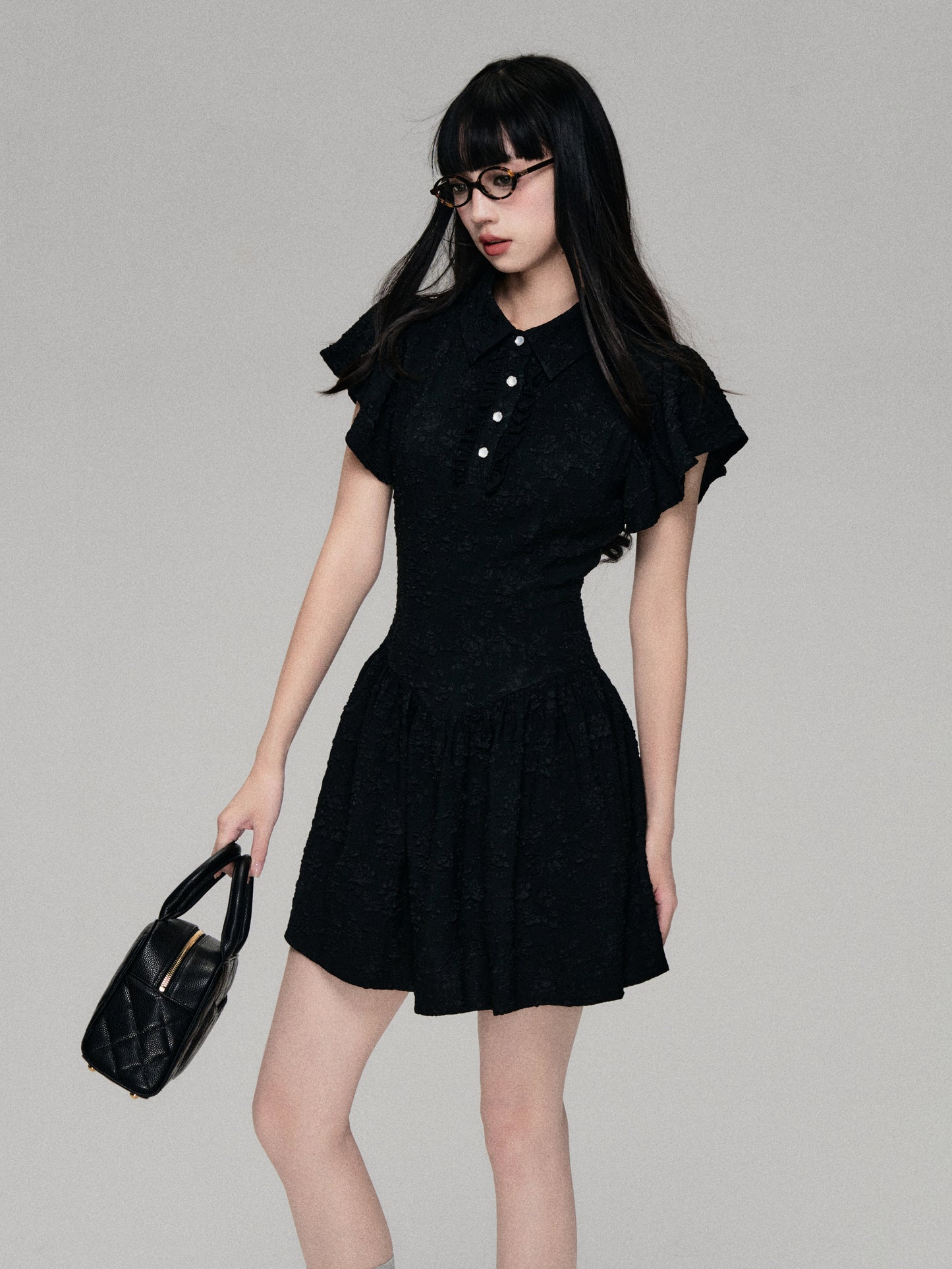 College Style Short Length Polo Dress