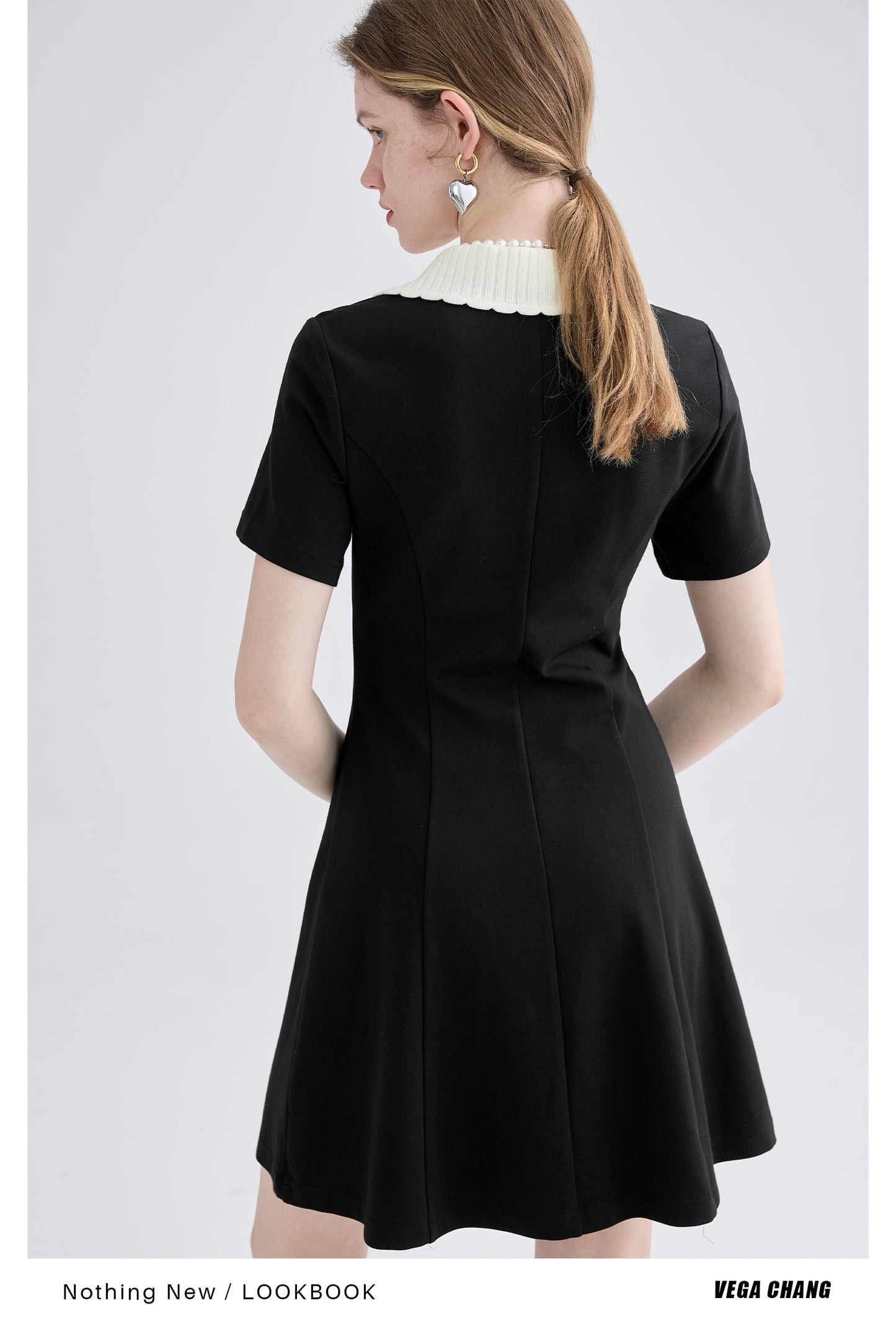 Polo collar slim dress