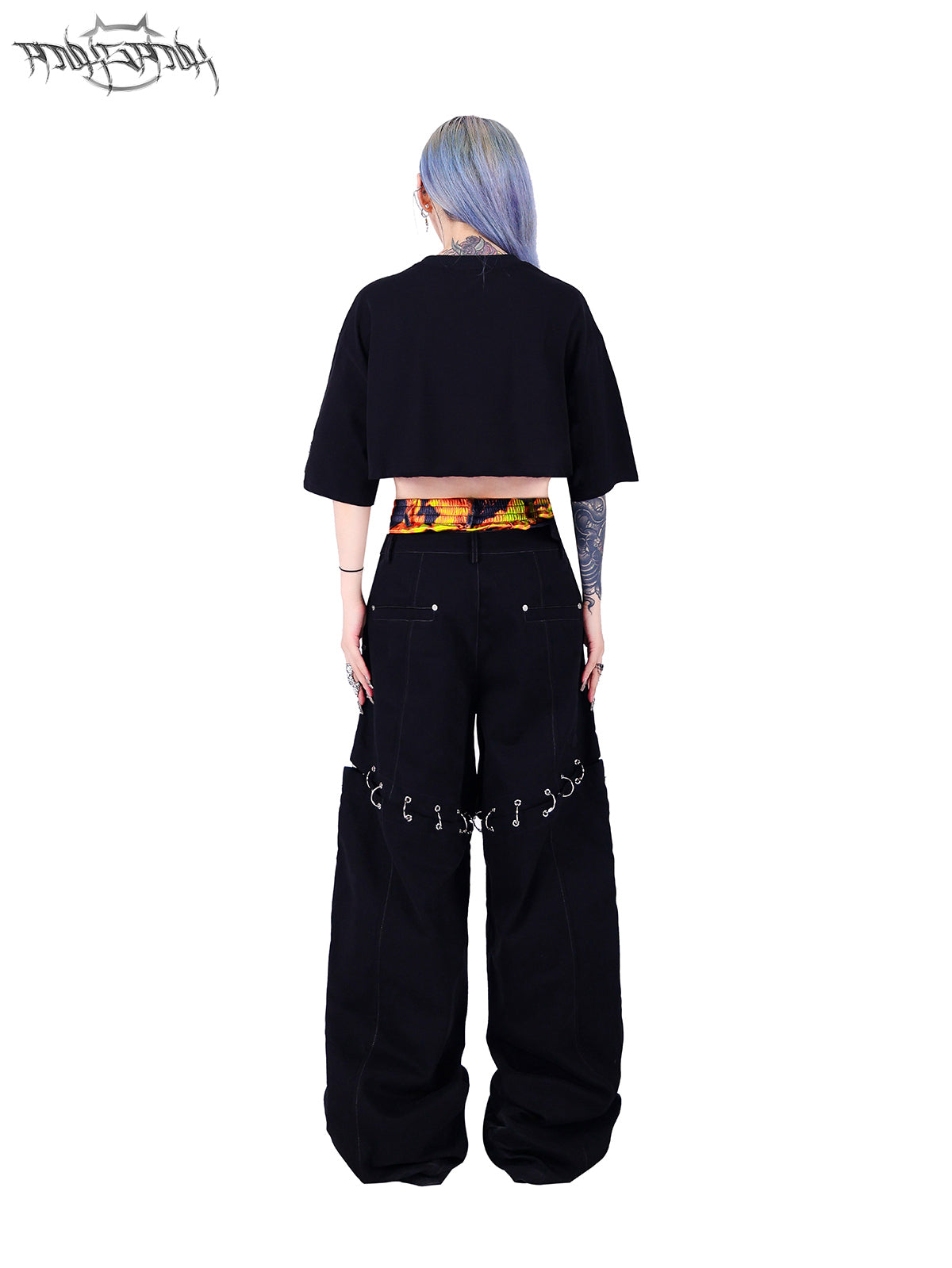 Frame layered 2-way knuckle pants