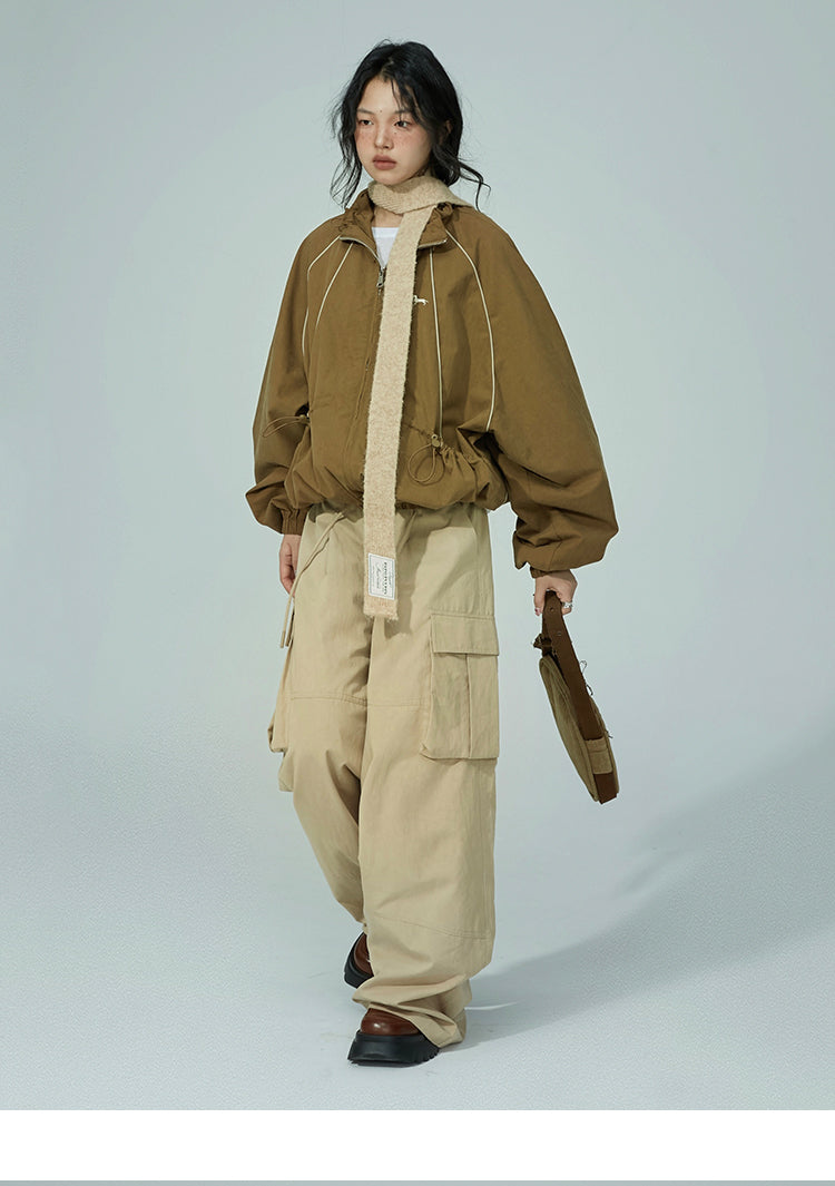 Retro wide leg cargo pants