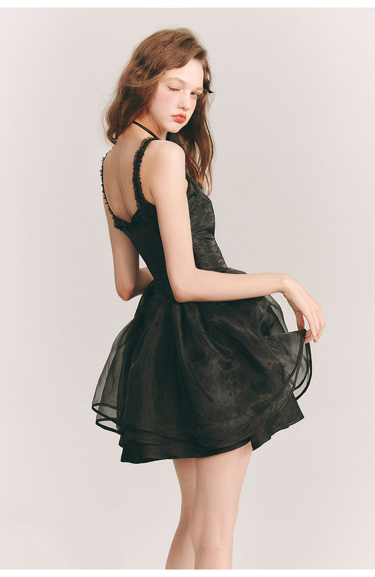 Slim Fit Suspender Short Dress