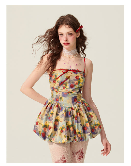 A-line Oil Painting Dress