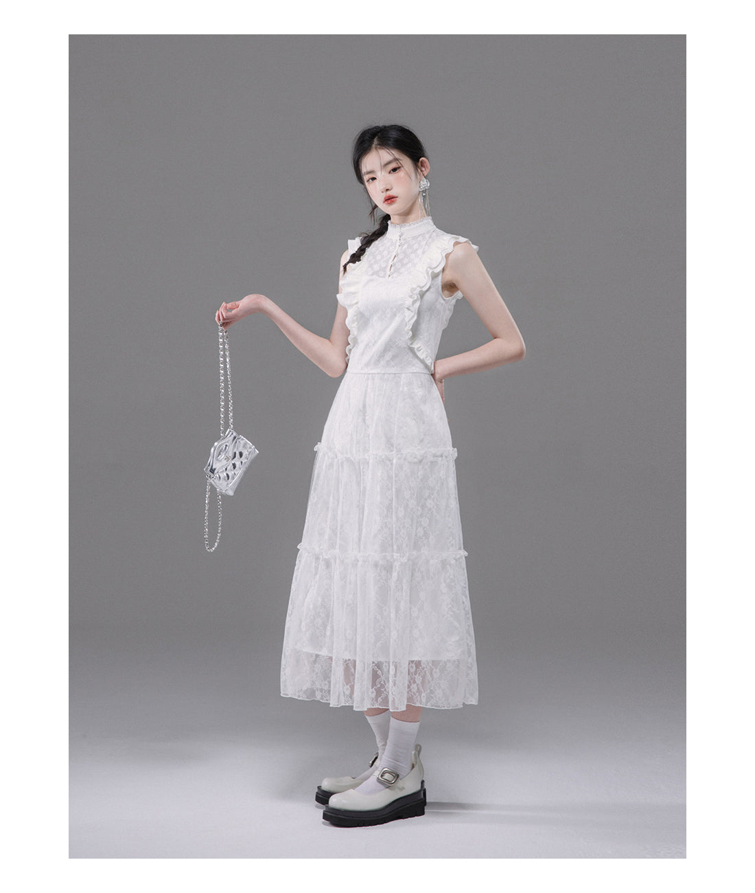 Flying Sleeve French Dress