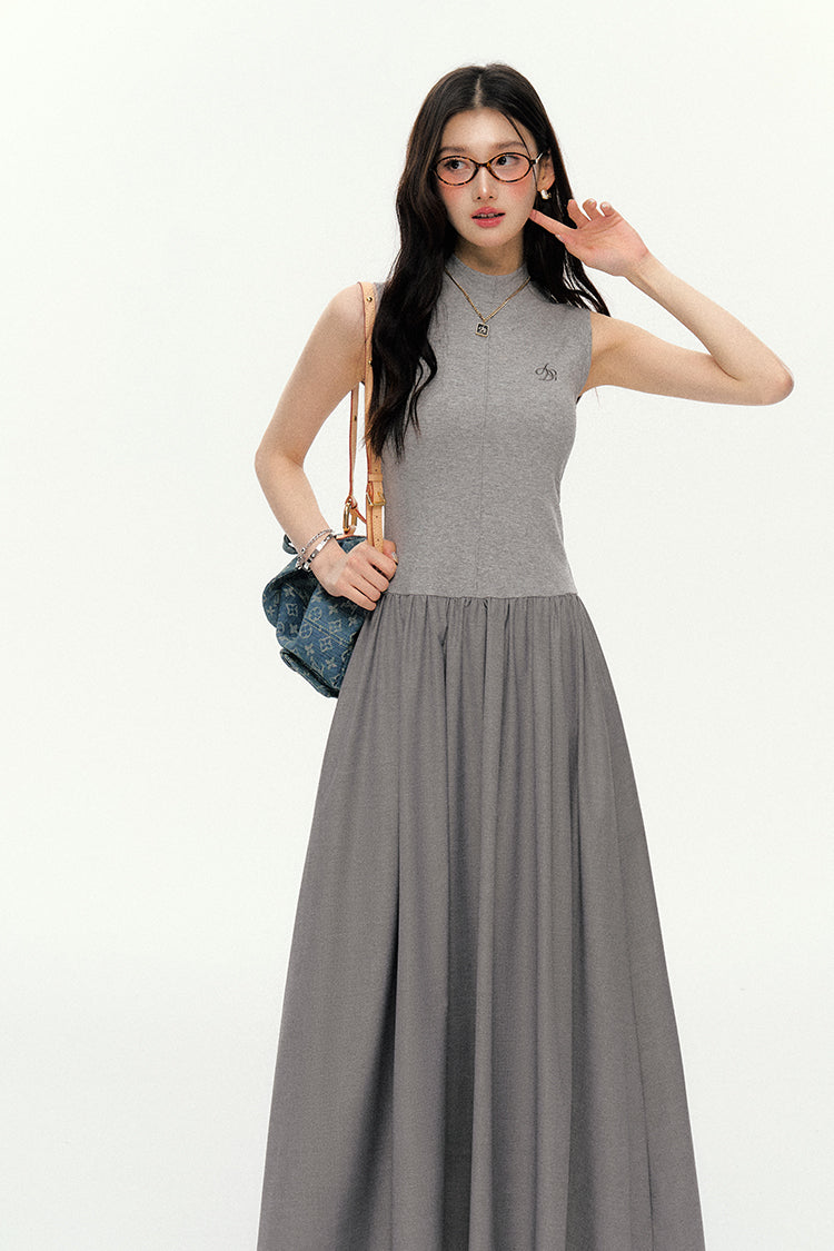 Sleeveless Turtleneck Dress