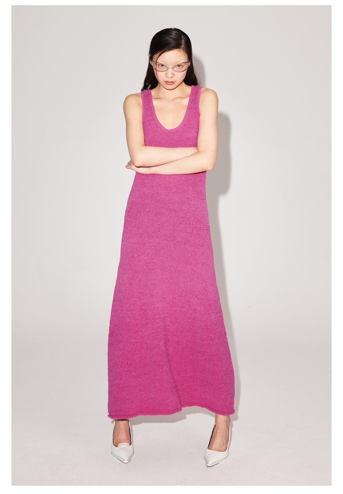 Slim Fit Long Length Casual Knit Dress